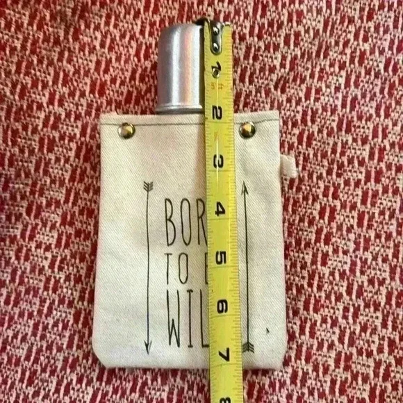 Capabunga Tote+Able Canvas Flask 4-Ounce, Born To Be Wild - Picture 3 of 8